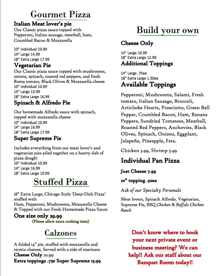 Italian Grill Pizzeria - Picayune, MS menu_pic
