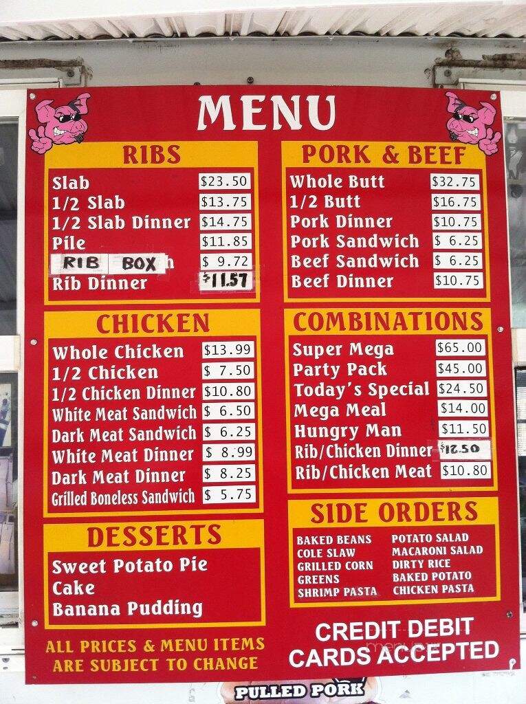 Sea Breeze BBQ - Panama City, FL menu_pic
