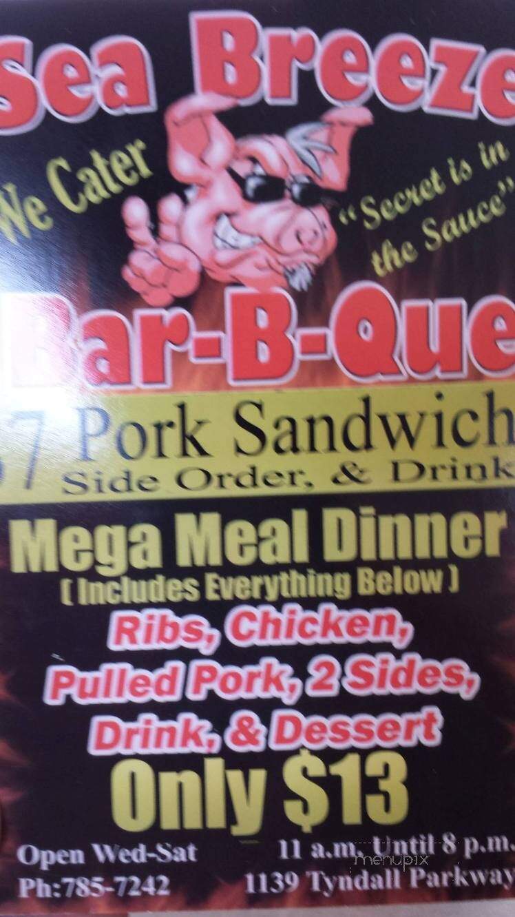 Sea Breeze BBQ - Panama City, FL menu_pic