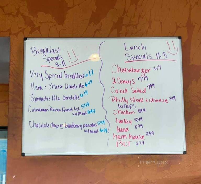 Dan's Diner - Warren, MI menu_pic