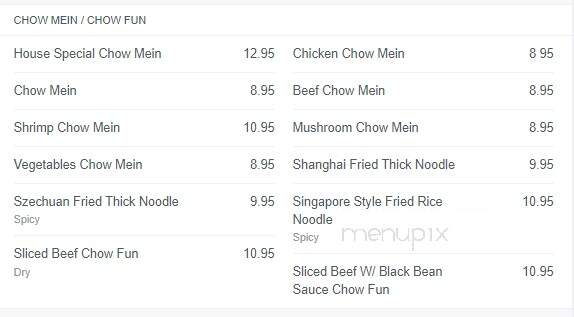 Wok Out Restaurant - Kelowna, BC menu_pic