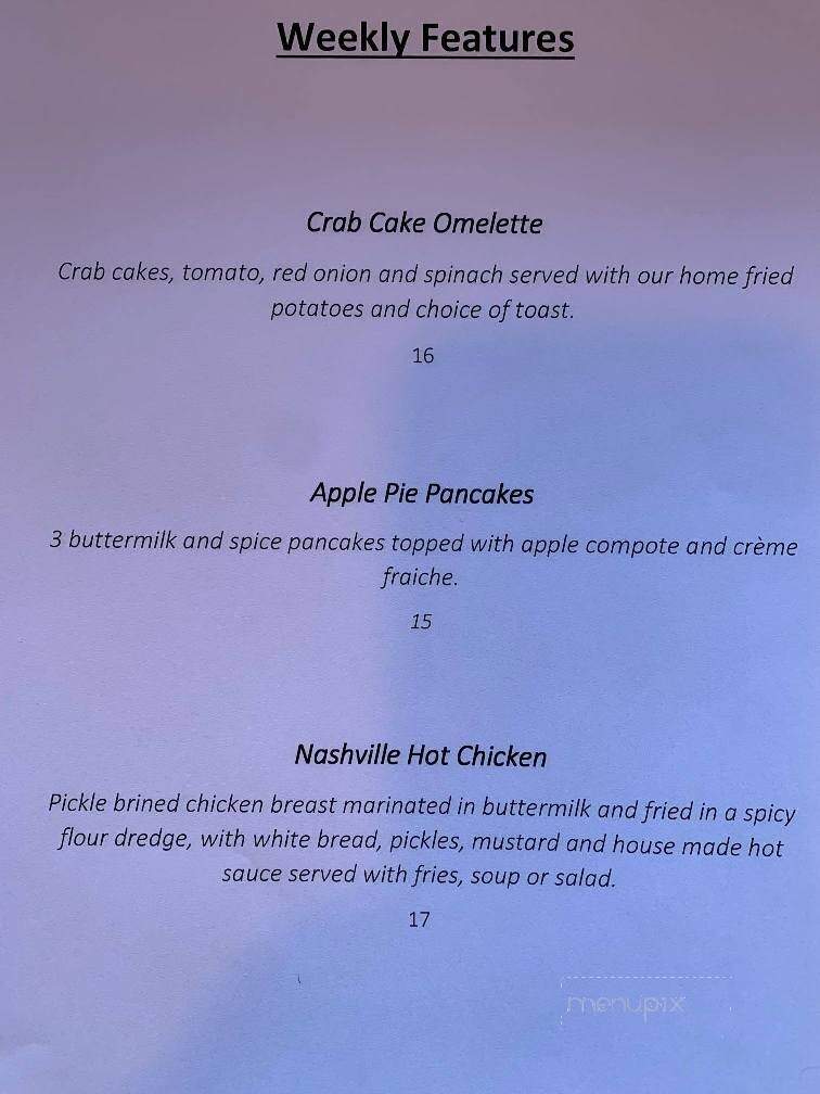 3rd Street Cafe - Sidney, BC menu_pic