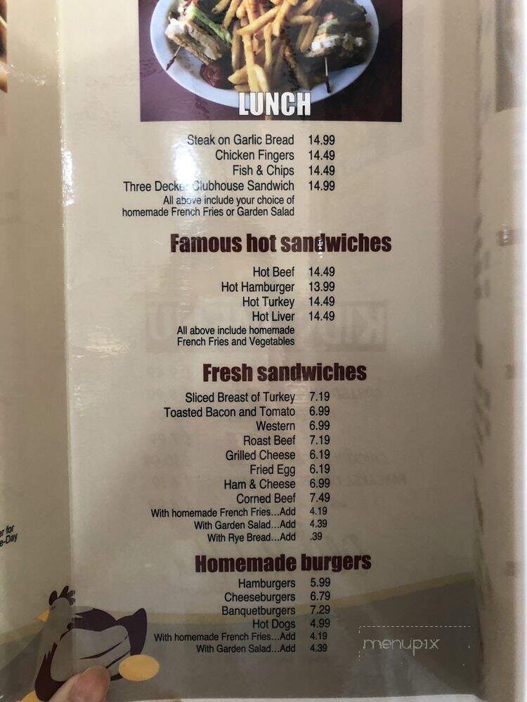 The Olde Red Hen Restaurant - Collingwood, ON menu_pic