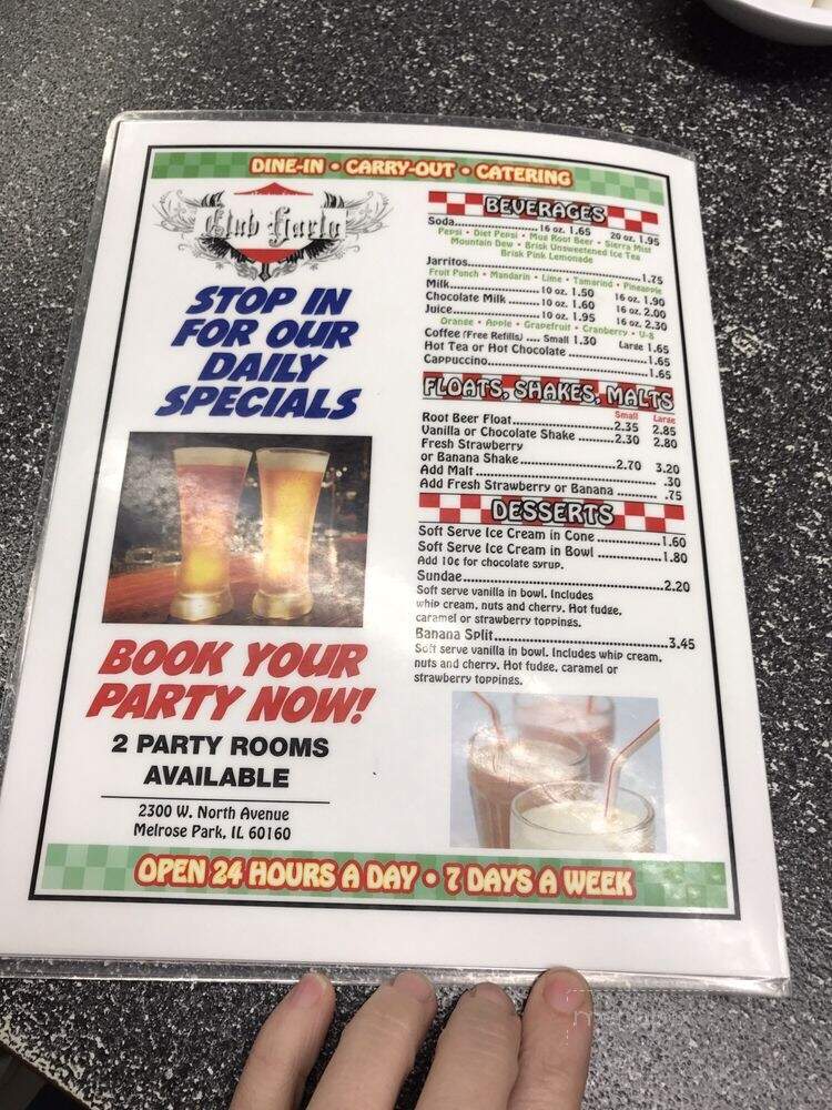 Harlo Grill - Melrose Park, IL menu_pic