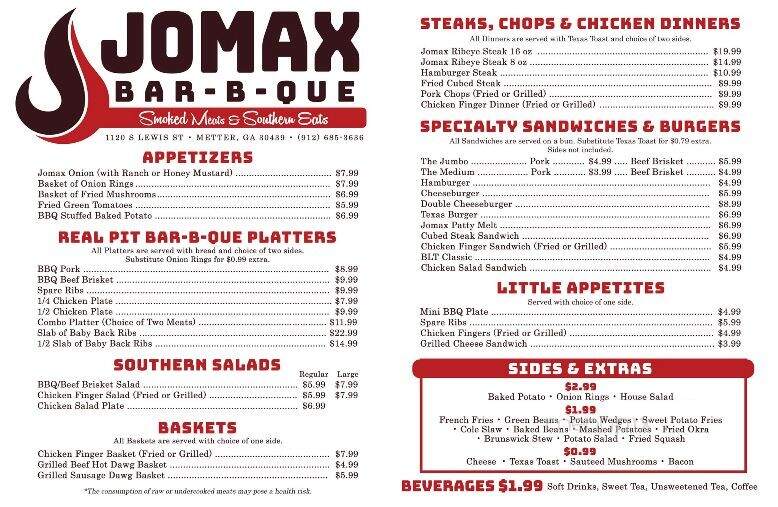 Jomax Barbecue - Metter, GA