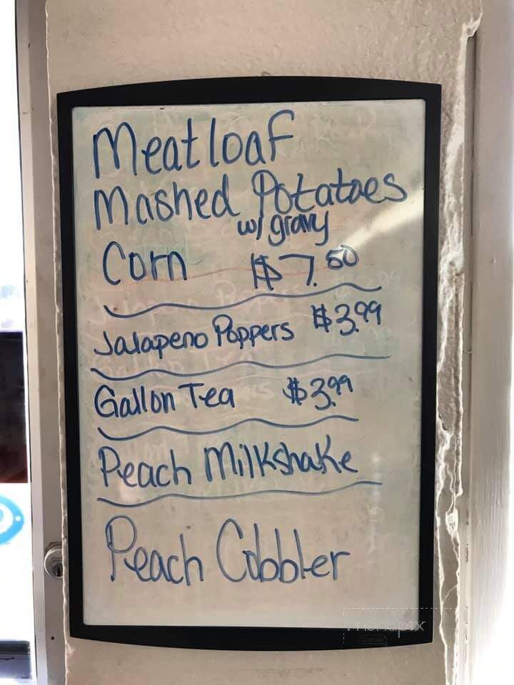 Yellow Jacket Drive In Restaurant - Calhoun, GA menu_pic