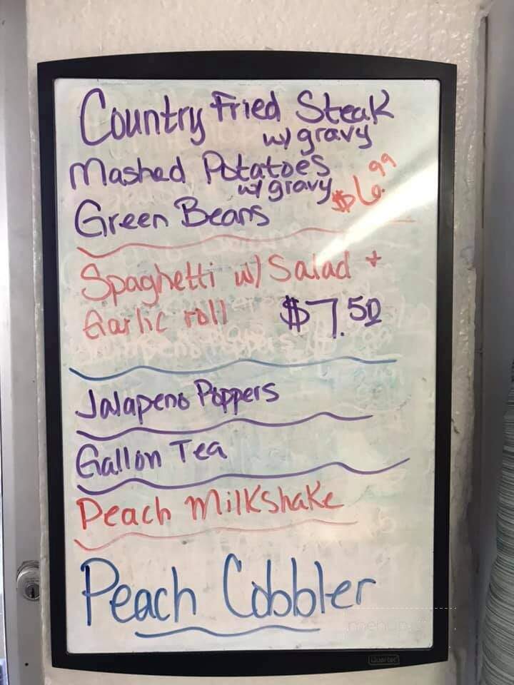 Yellow Jacket Drive In Restaurant - Calhoun, GA menu_pic