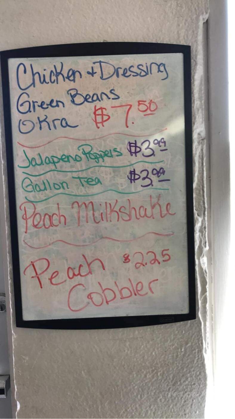 Yellow Jacket Drive In Restaurant - Calhoun, GA menu_pic