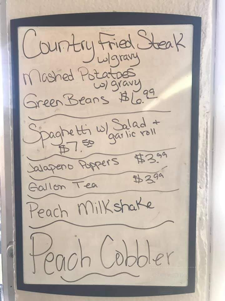 Yellow Jacket Drive In Restaurant - Calhoun, GA menu_pic