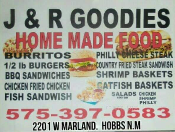 J & R Goodies - Hobbs, NM menu_pic