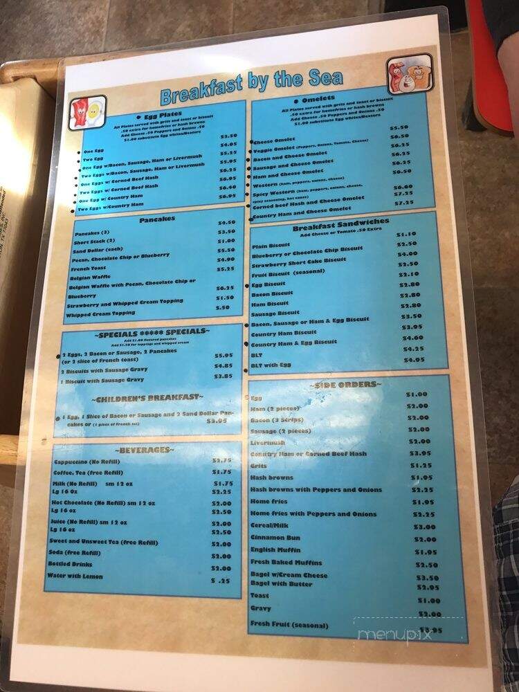 Breakfast By The Sea - Myrtle Beach, SC menu_pic