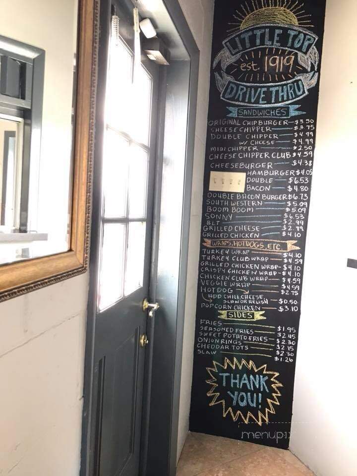 Little Top Drive-Thru - Greeneville, TN menu_pic