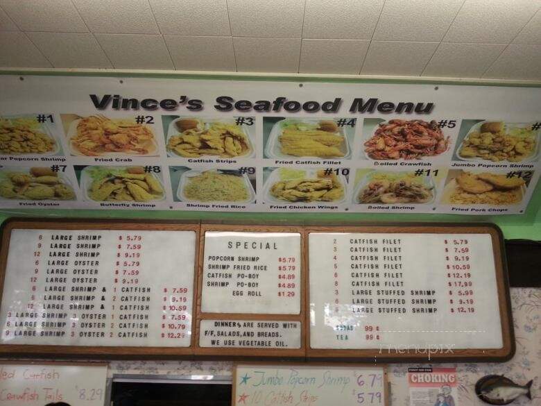 Vince's Seafood - Port Arthur, TX menu_pic