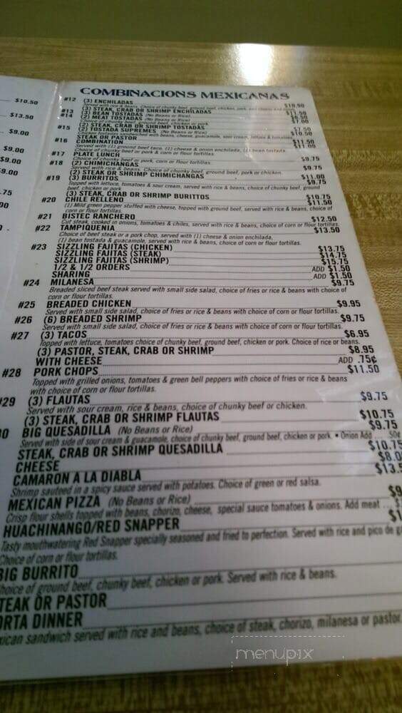Little Cancun - Franklin, WI menu_pic