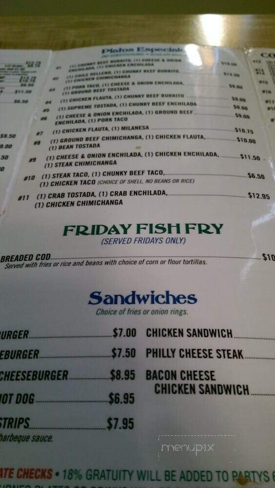 Little Cancun - Franklin, WI menu_pic