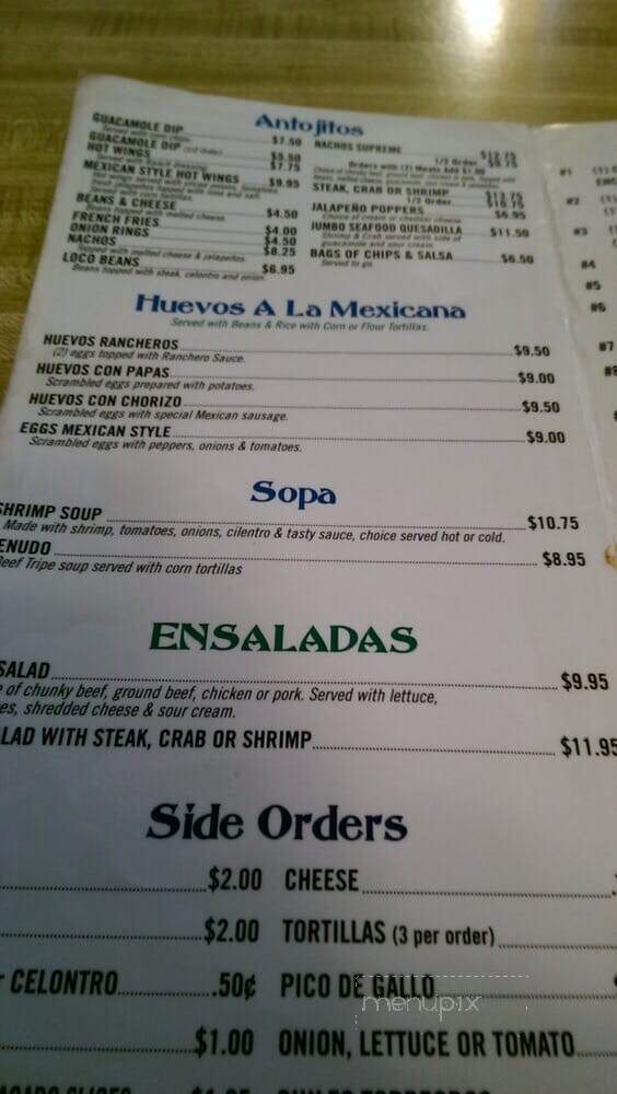 Little Cancun - Franklin, WI menu_pic