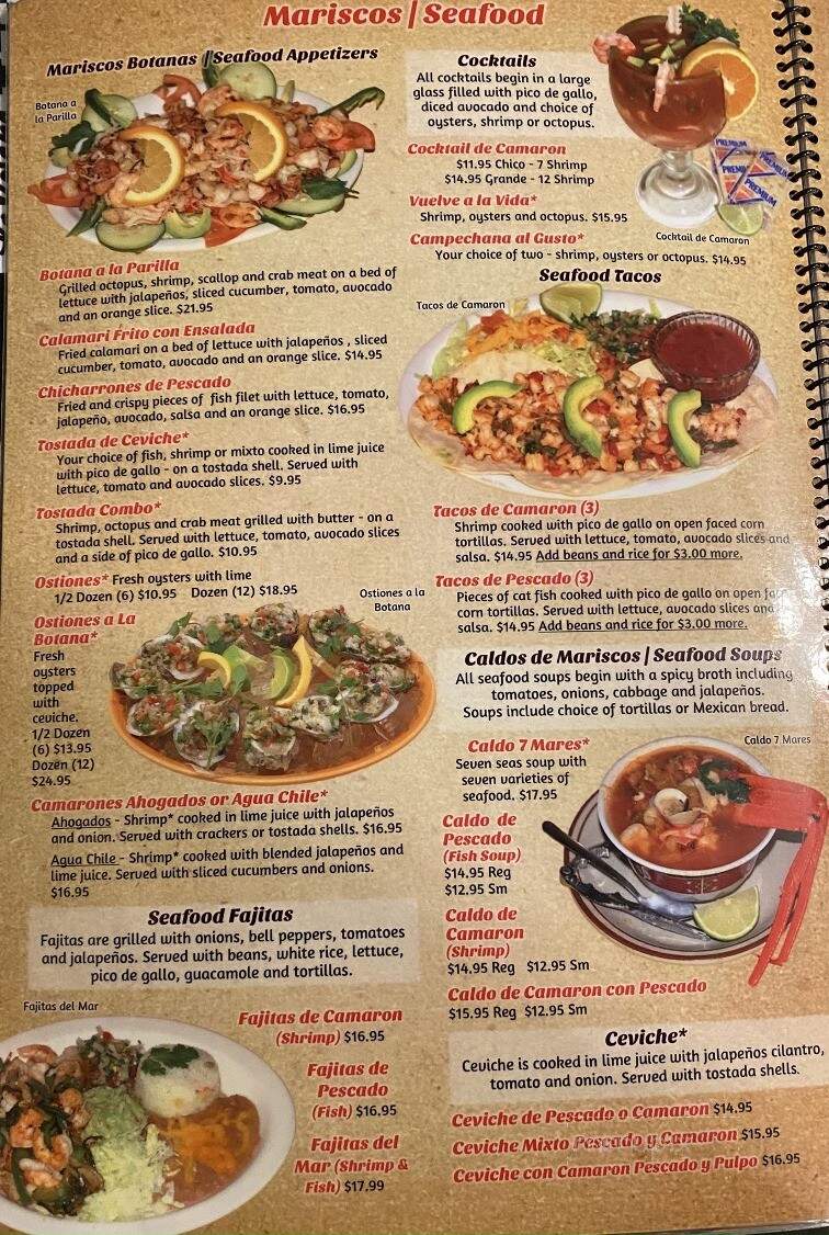 La Botana Restaurant - Thornton, CO menu_pic