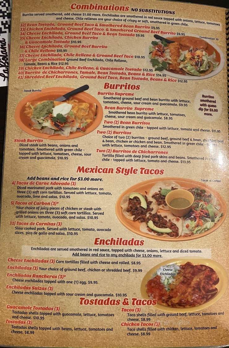 La Botana Restaurant - Thornton, CO menu_pic