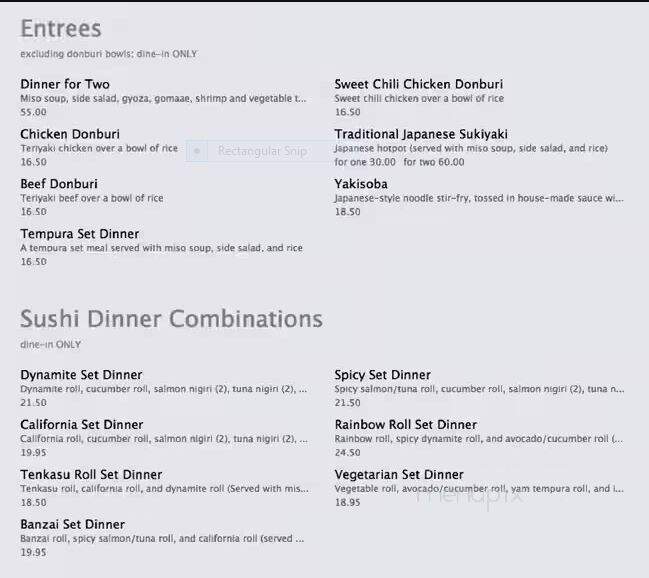 Enso - Regina, SK menu_pic
