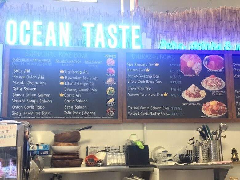 Ocean Taste - Honolulu, HI menu_pic