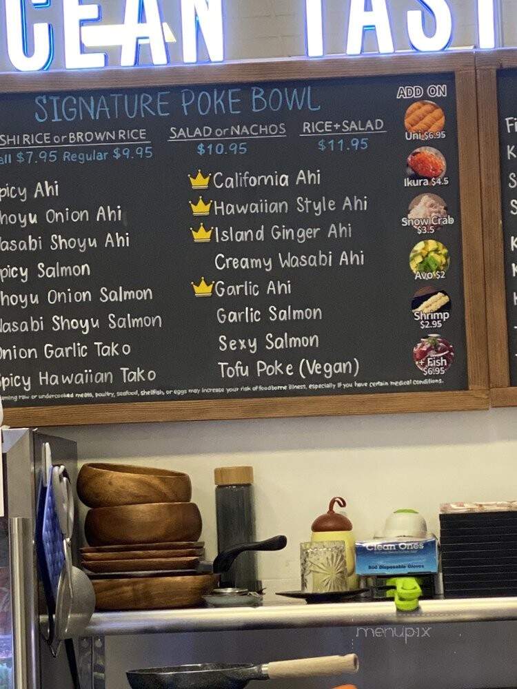 Ocean Taste - Honolulu, HI menu_pic