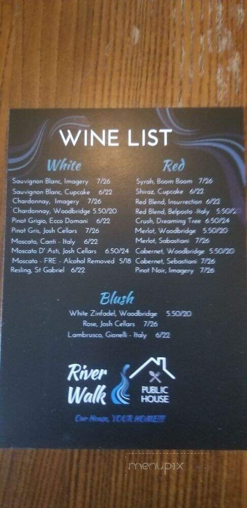 River Walk Public House - Thief River Falls, MN menu_pic