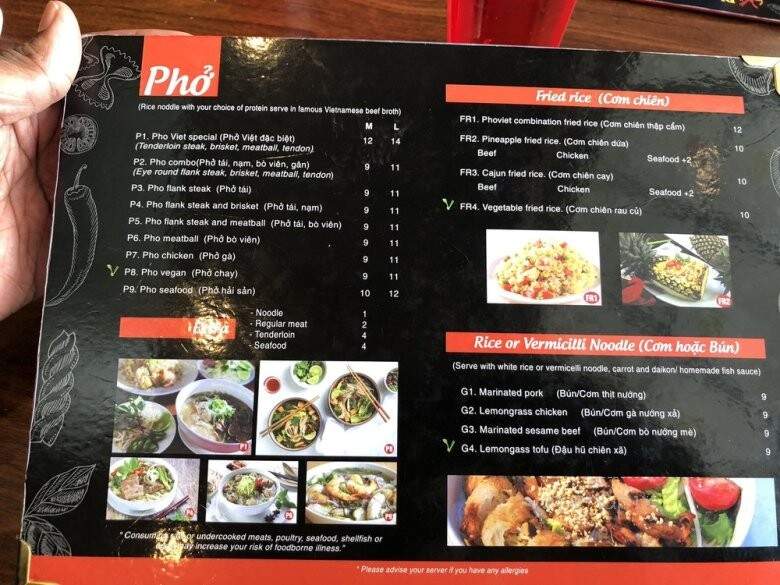 Pho Viet - Dover, DE menu_pic