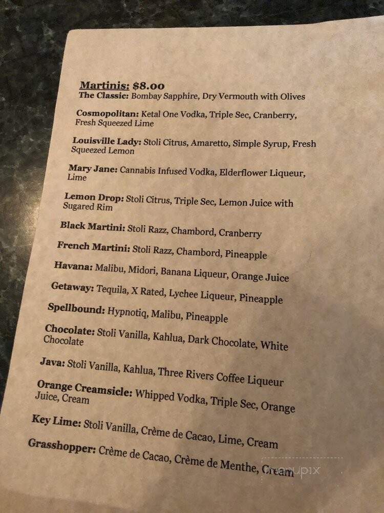 The Mint - Franklin, IN menu_pic