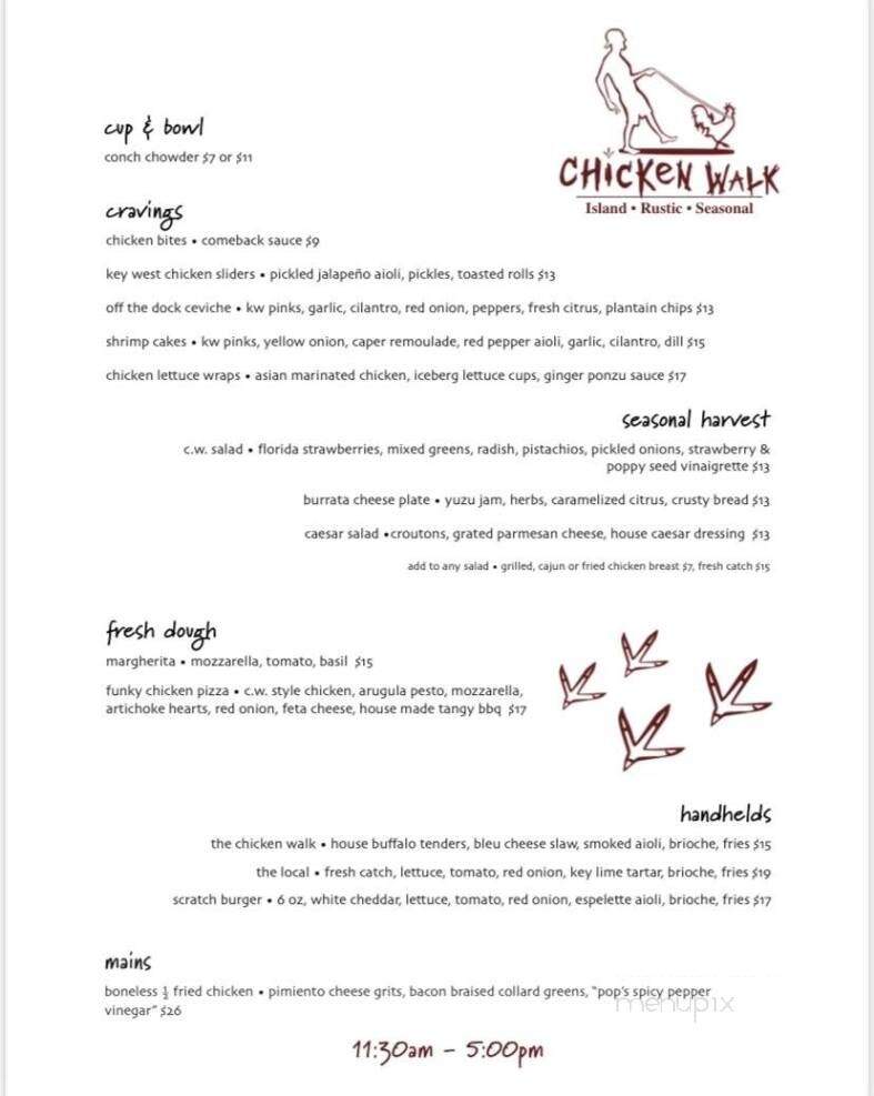 Chicken Walk - Key West, FL menu_pic