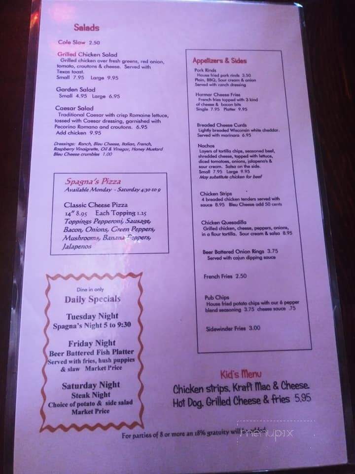 Harmar Tavern - Marietta, OH menu_pic