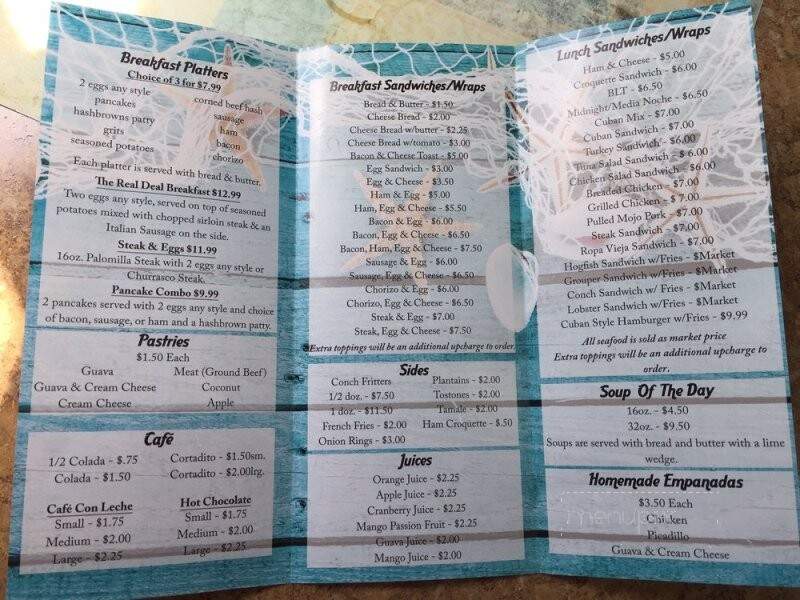 De Luna's Cafe - Key West, FL menu_pic