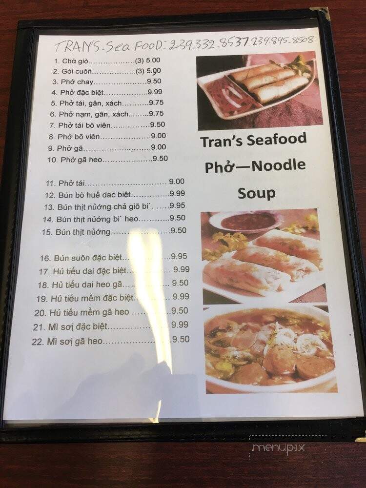Tran's Seafood - Fort Myers, FL menu_pic