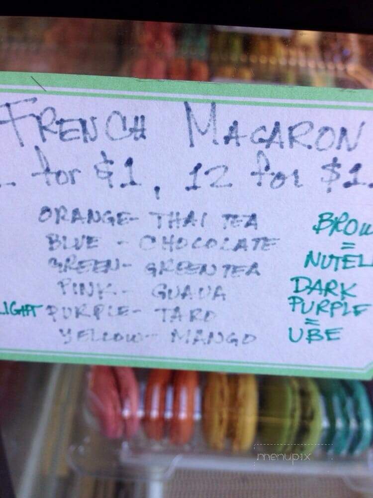 J B J's Bakery - Carson, CA menu_pic