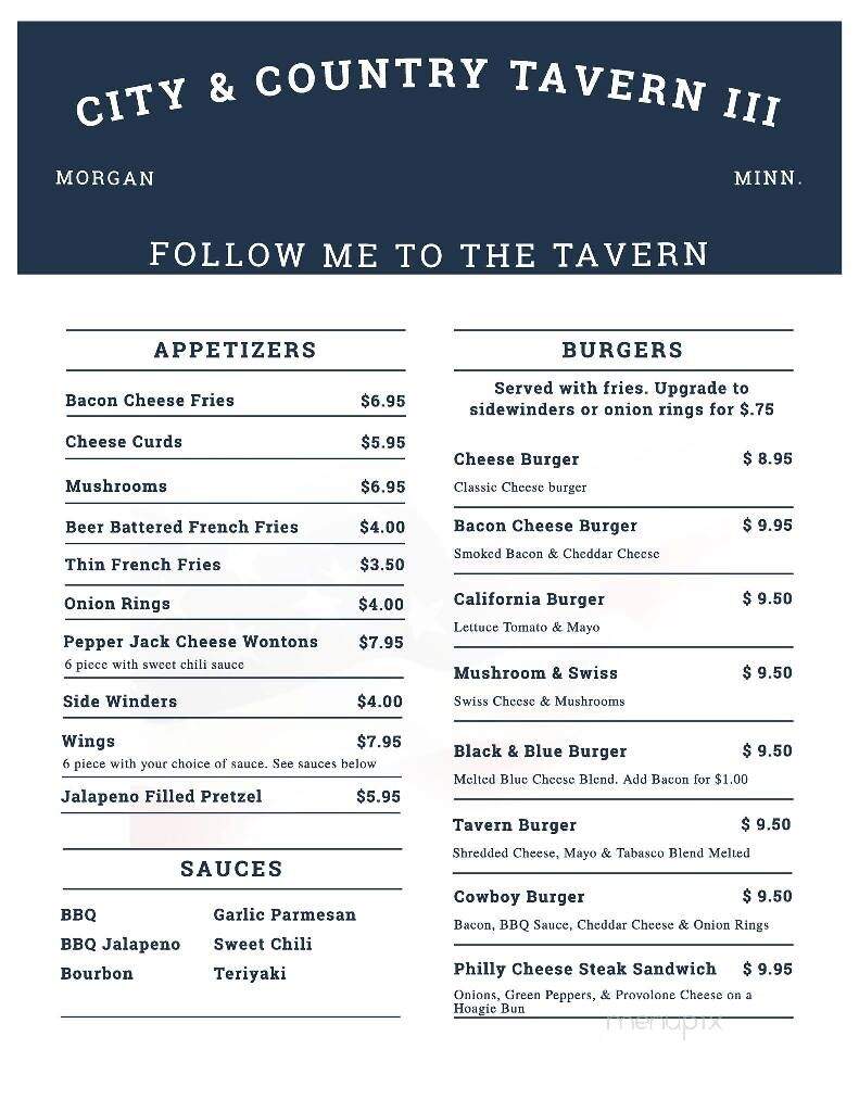 City & Country Tavern LLC - Morgan, MN