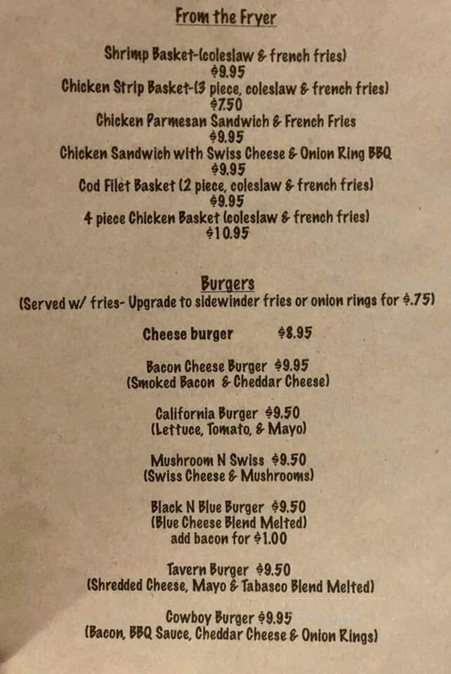 City & Country Tavern LLC - Morgan, MN menu_pic