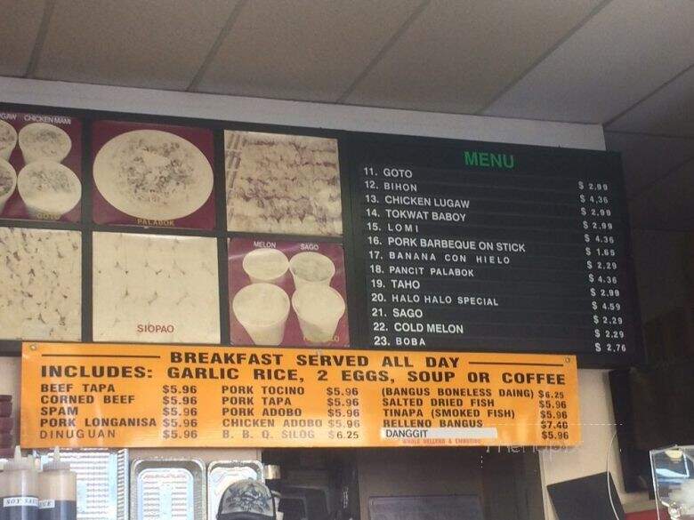 Kowloon Dimsum - Los Angeles, CA menu_pic