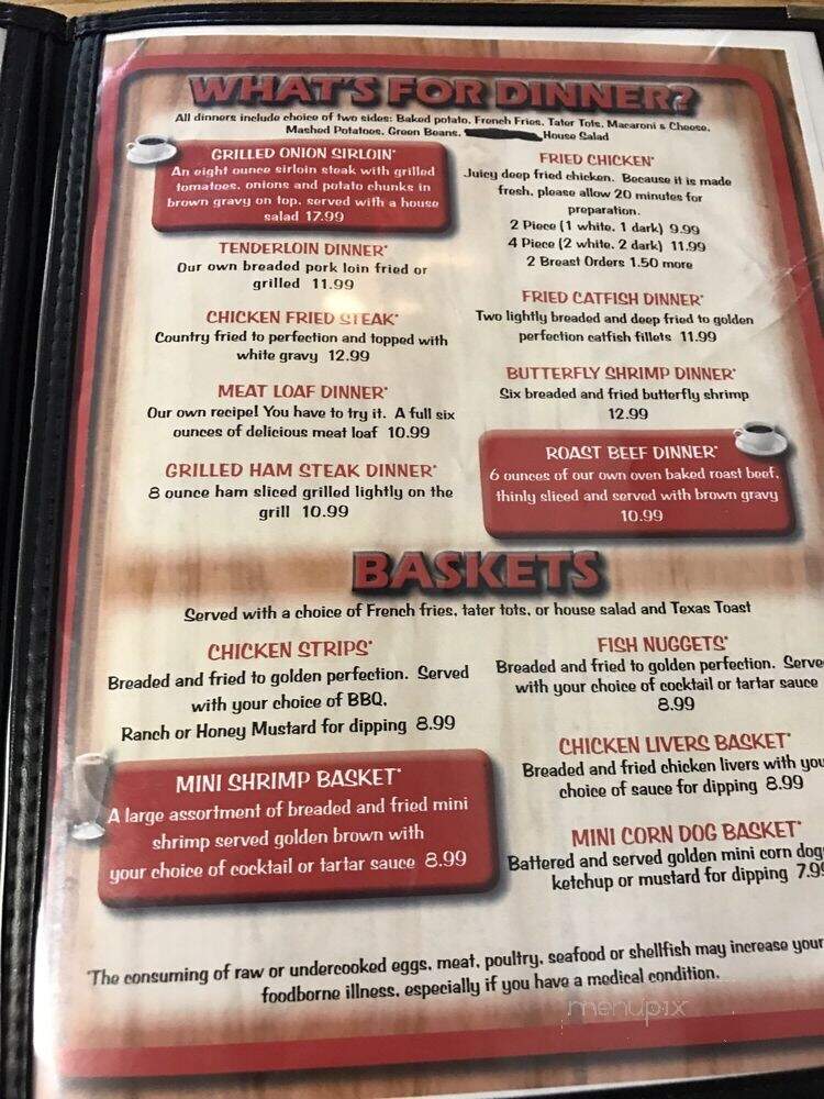 Topsy's Cafe - Concordia, MO menu_pic