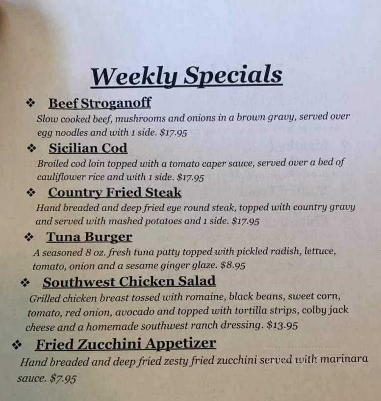 Chico's Cherry Hill Hotel - Nazareth, PA menu_pic