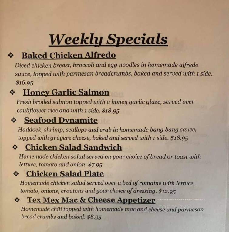 Chico's Cherry Hill Hotel - Nazareth, PA menu_pic