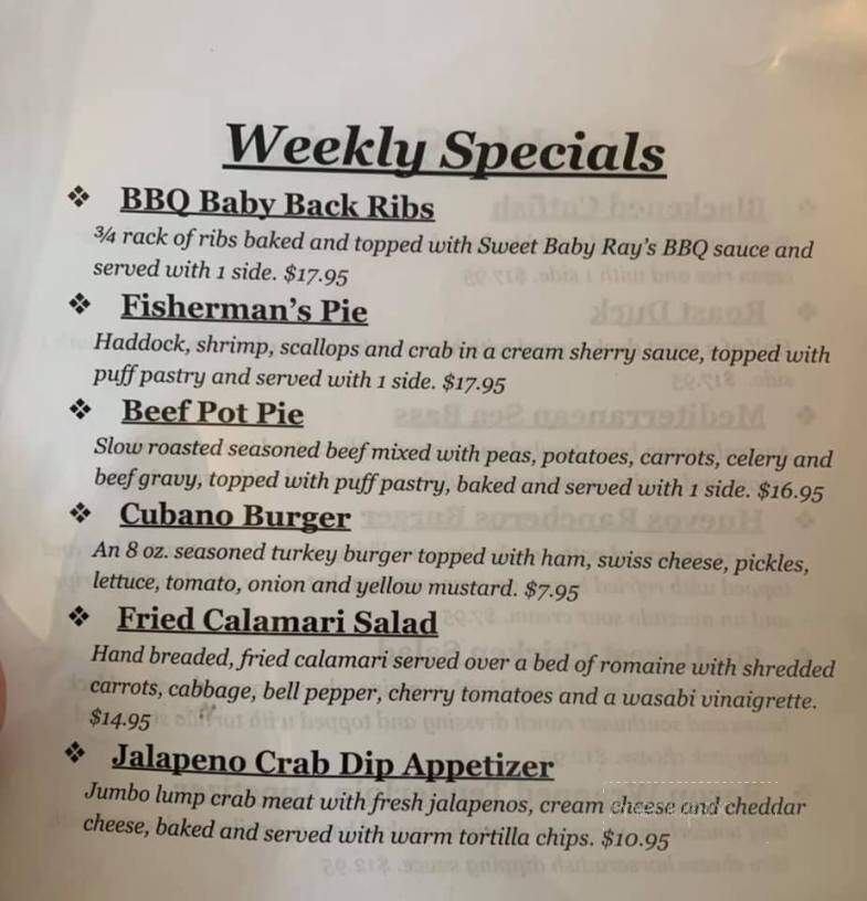 Chico's Cherry Hill Hotel - Nazareth, PA menu_pic