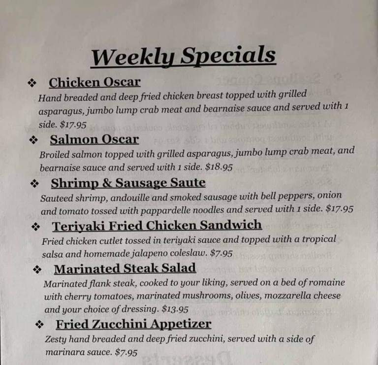Chico's Cherry Hill Hotel - Nazareth, PA menu_pic