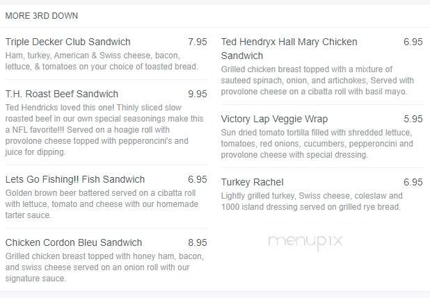 Ted's Sports Pub - Lapeer, MI menu_pic