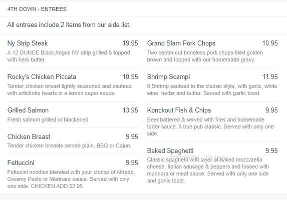 Ted's Sports Pub - Lapeer, MI menu_pic