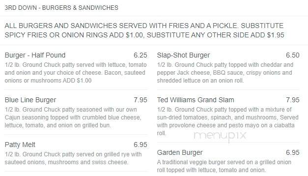 Ted's Sports Pub - Lapeer, MI menu_pic