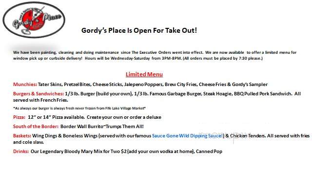 Gordy's Place - Fife Lake, MI