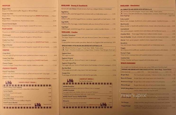 Whifs Flap Jack House - Drumheller, AB menu_pic
