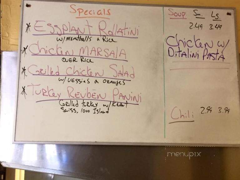 Cafe Primavera - Poughkeepsie, NY menu_pic