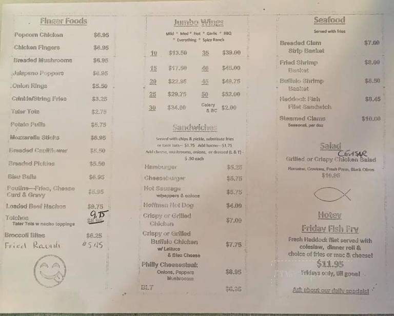 Verona Hotel Pizza - Verona, NY menu_pic