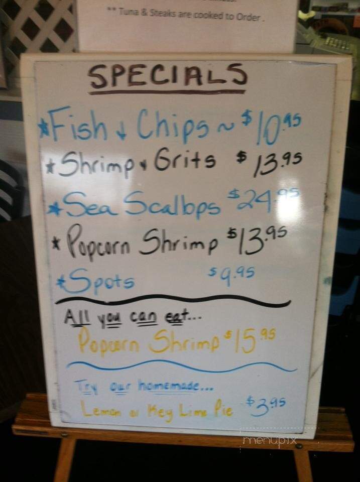 Frost Seafood House - Salter Path, NC menu_pic
