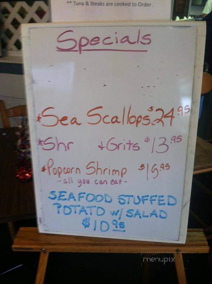Frost Seafood House - Salter Path, NC menu_pic